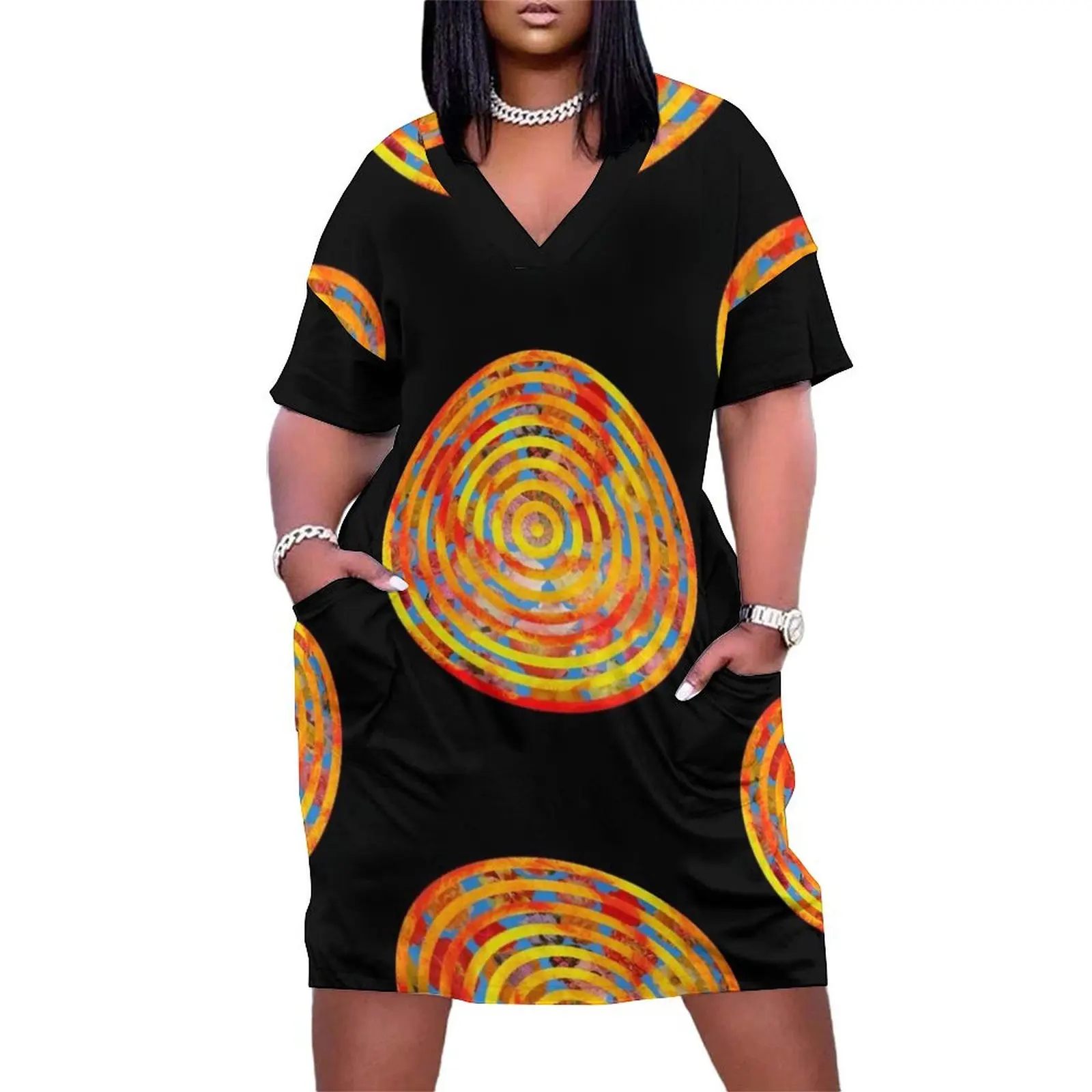 

Caribou Loose Pocket Dress Prom gown Women's evening dress Cocktail of dresses Party dresses