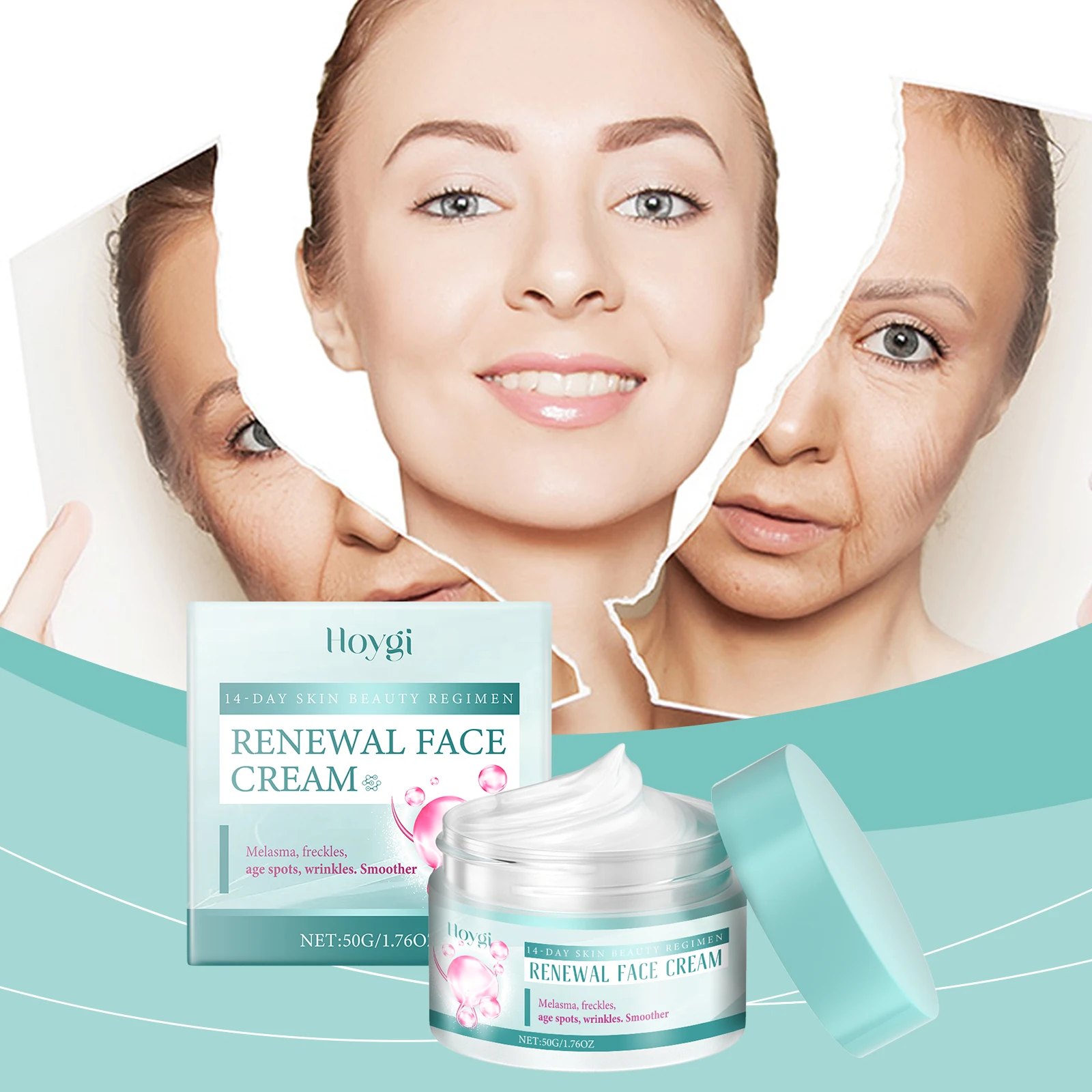 "14-Day Brightening Face Cream for Dark Spots, Wrinkles & Smooth Skin – Anti-Aging for Melasma & Freckles"