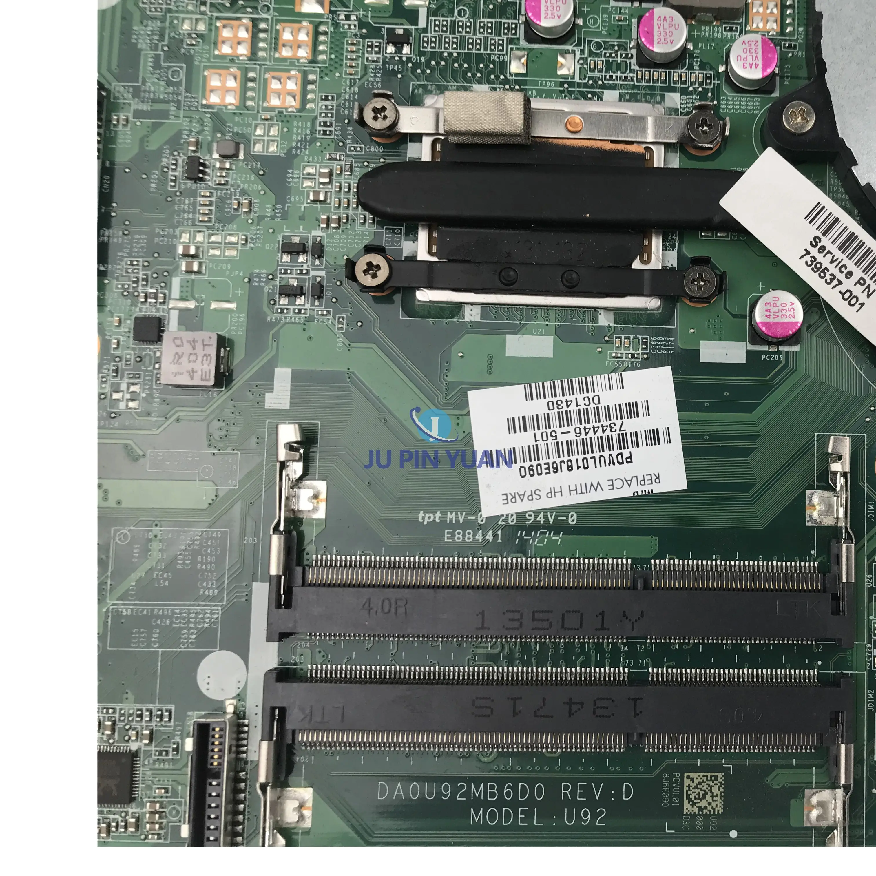 Imagem -04 - Placa-mãe do Portátil para hp Pavilion 734446501 Da0u92mb6d0 Ddr3 Dimm Ram A76m A8-5545m