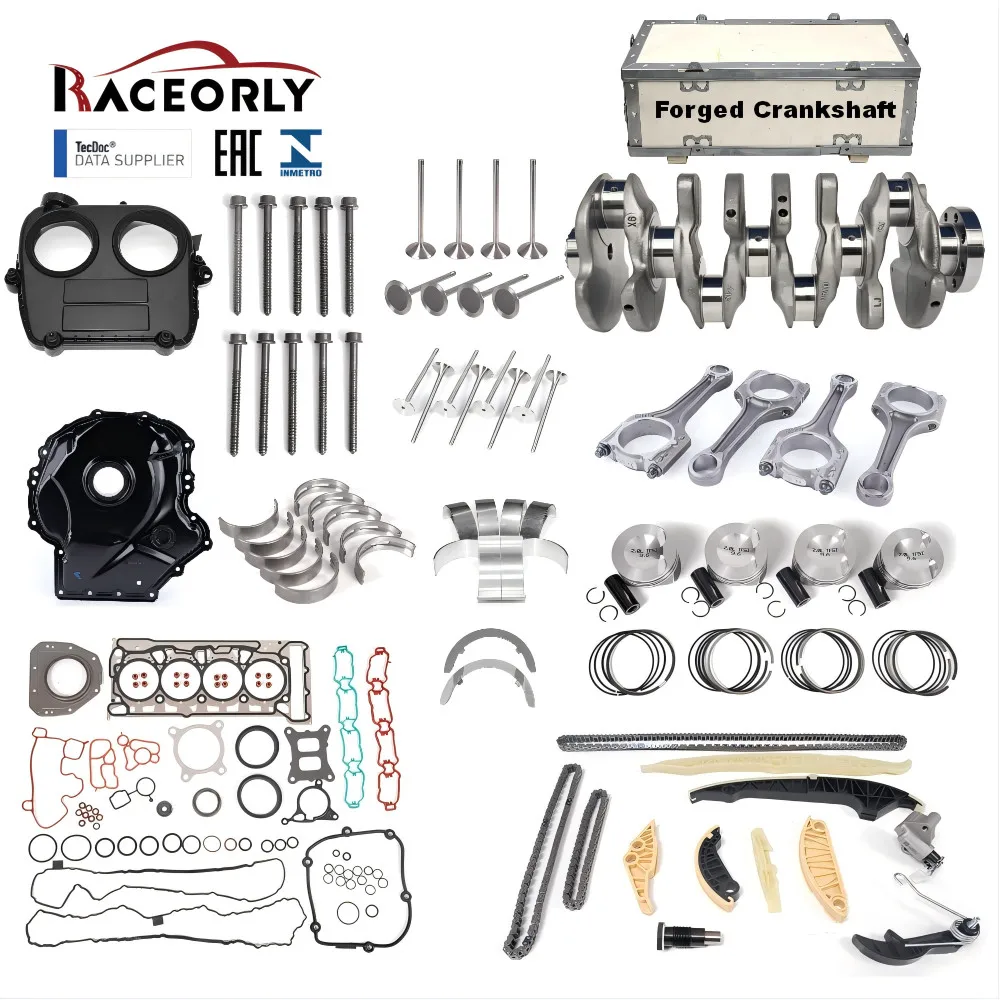 

RACEORLY EA888 Gen3 2.0L Engine Rebuild Kit Forged For VW Audi B9 Q5 A4 CNC CHH