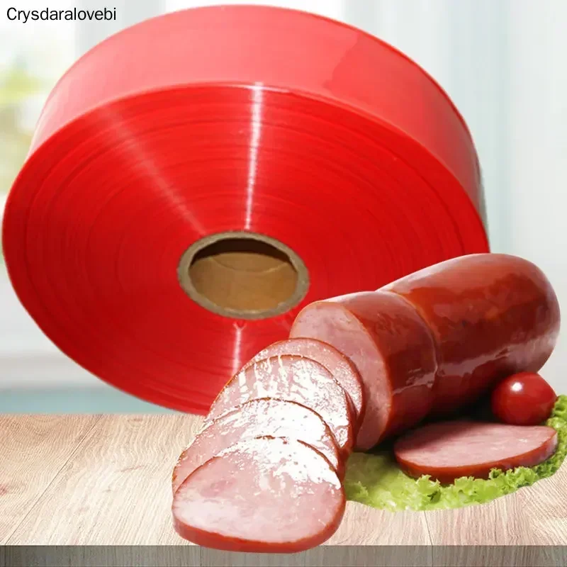 20 m Food grade Environment-friendly plastics Casings gules Sausage Banana Songjiang egg Ham sausage width 85mm /120mm length
