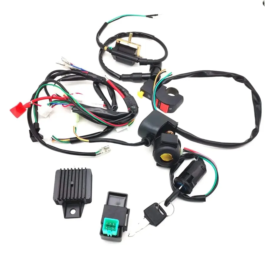 

Мотоциклетный жгут проводов Cdi, ткацкий станок, электромагнитная катушка зажигания, выпрямитель, квадроцикл для пит-байка 50cc 110cc 125cc