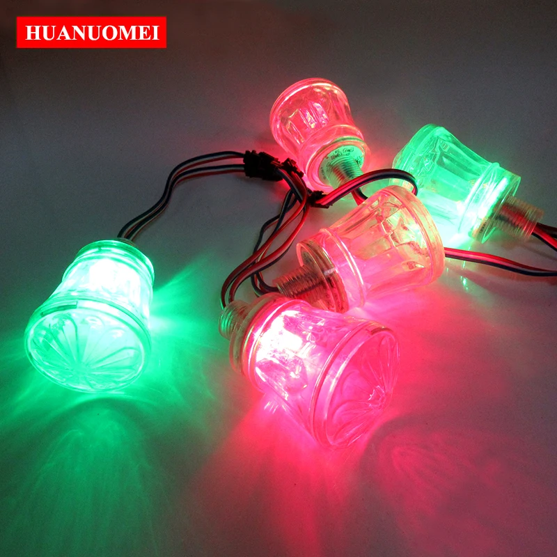 ارتفاع كأس 38 مللي متر 6 المصابيح UCS1903 RGB LED بكسل وحدة ضوء 12 فولت مصلحة الارصاد الجوية 5050 الرقمية ماجيك الذكية لمبة مقاوم للماء متنزه ركوب مصباح