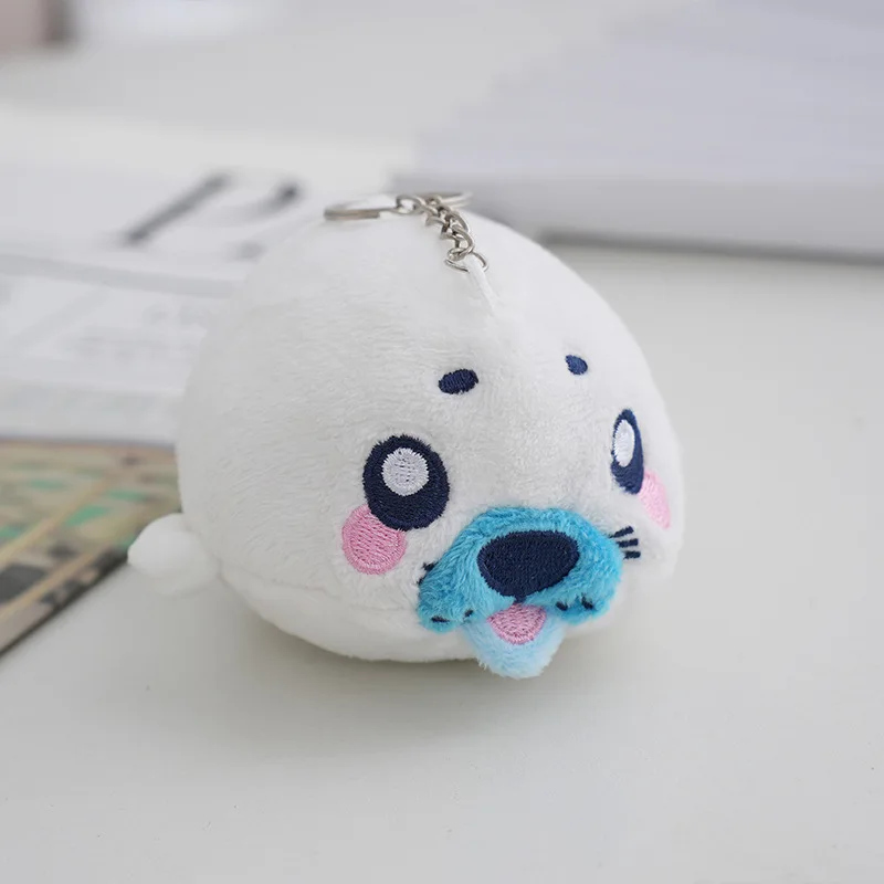 2023Cartoon Creative Marine Animal Series Plush Keychain Pendant Doll Kids Cute Shark Sea Lion Stuffed Plush Toys Children Gift