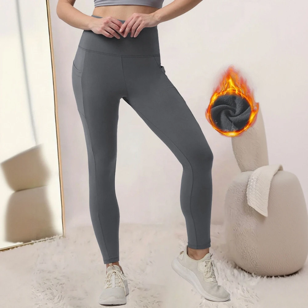 กางเกงขายาวทรงตรงลำลอง เอวกลาง แฟชั่นสำหรับผู้หญิง สไตล์เลกกิ้ง ไม่มีลายตกแต่ง