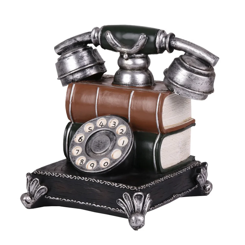 

Phone Telephone Piggy Bank Retro Decor Exquisite Coin Container Toy Child Kid Phones