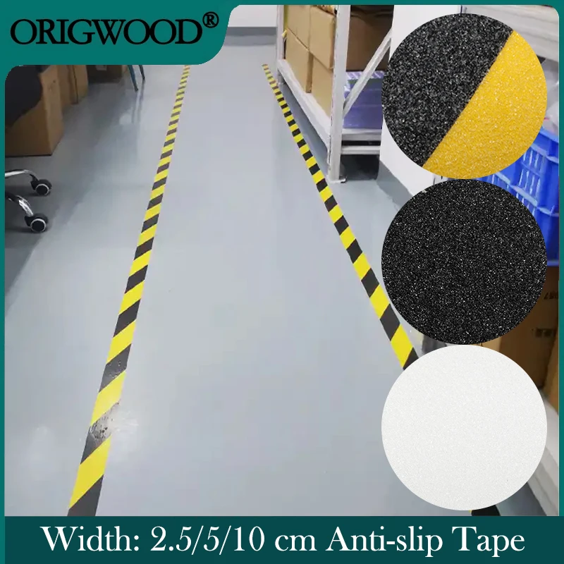 2.5/5/10cm Anti-slip Tape Elderly Strong Adhesive Non Slip Stairs Floor Safety Tread Step Outdoor Anti Slip Stickers 5m/roll