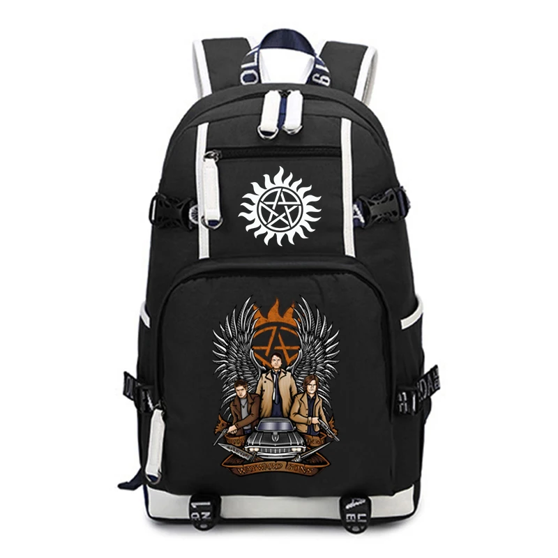 

2025 New Supernatural Printed Student School Bags Teenager Large Capacity Backpack Men Casual Travel Bag Boy Girl School Bookbag