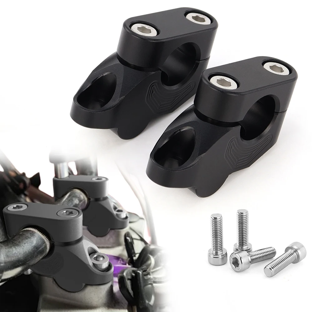 

Fit ForKawasaki KLR650/250 KLX300/400R/450R/650R/250S/140 KX250F/450F Zephyr 22mm 7/8" Handlebar Risers Back Moved Raised Extend