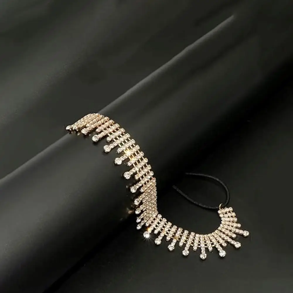 Vintage Rhinestone Head Chain Elastic Crystal Headbands Headpiece Egyptian Wedding Bridal Halloween Hair Jewelry Accessories