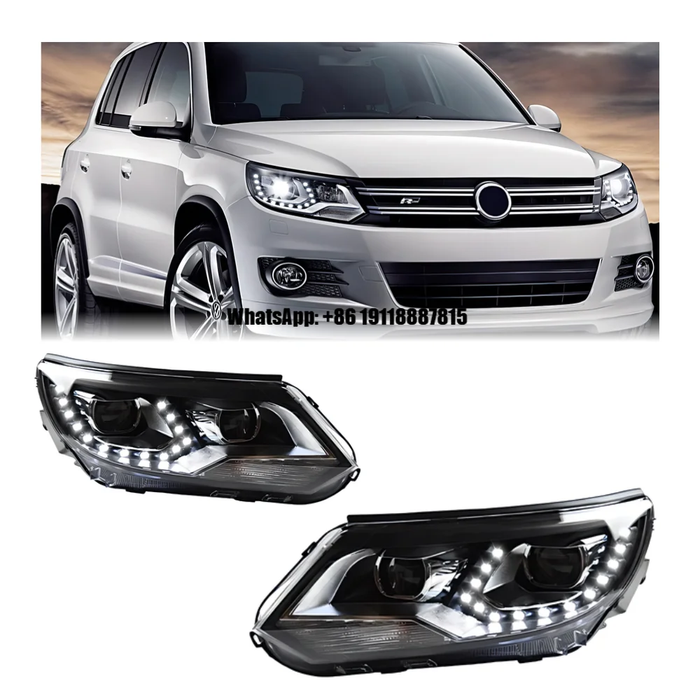 

Tiguan MK1 2012-2015 DRL LED Upgrade Headlight Turn Signal Head Lamp Modified Assembly Signal Auto Accessories for Volkswagen VW