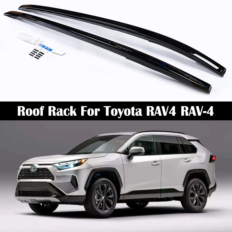 OEM style Roof Rack For Toyota RAV4 RAV-4 2019-2024 Rails Bar Luggage Carrier Bars top Cross bar Rack Rail Boxes Aluminum alloy