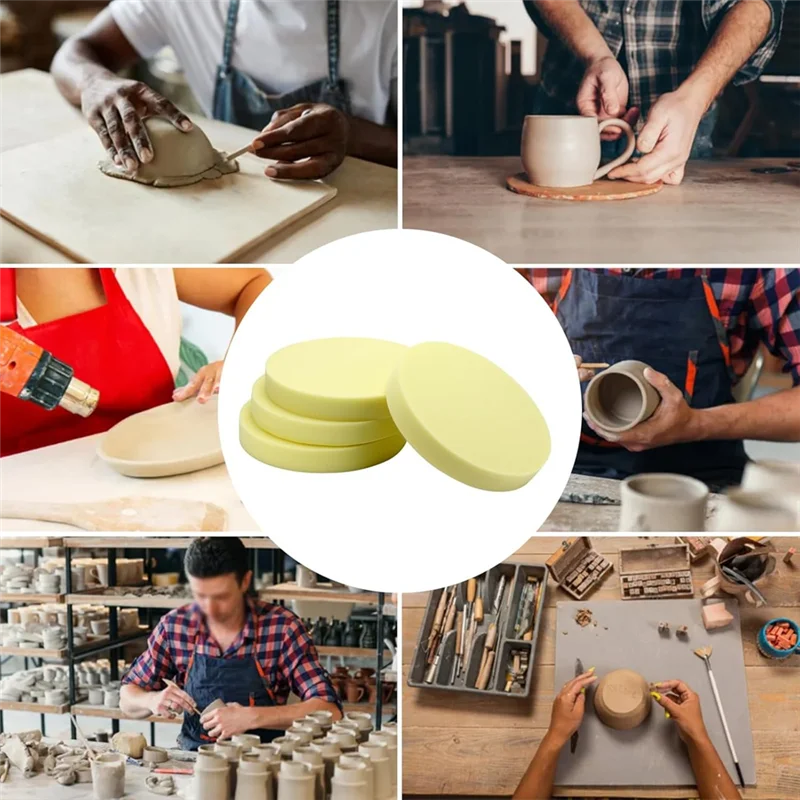 A59E-مفارش رغوة الفخار لضغط قالب الفخار، أدوات قالب فخار إسفنجية كبيرة للرسم والتزجيج والحرف اليدوية والطين