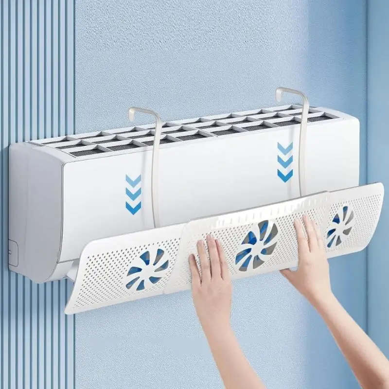 Multifunctional Air Conditioning Windshield Baffle Plastic Texture for Bedroom 