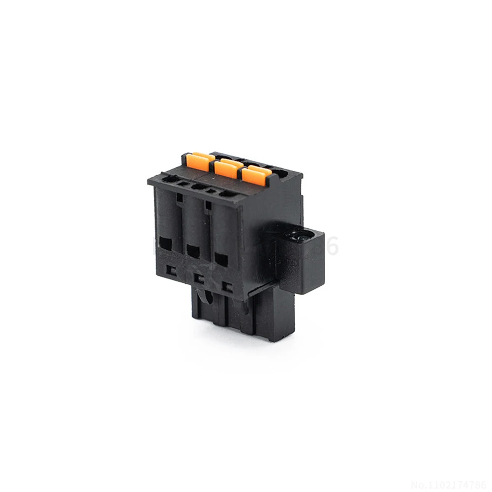 (1 pcs) KF 2EDGKDM - 5.08mm screwless plug-in terminal block with lugs spring-loaded push-in type black 15EDGKDM 5.08