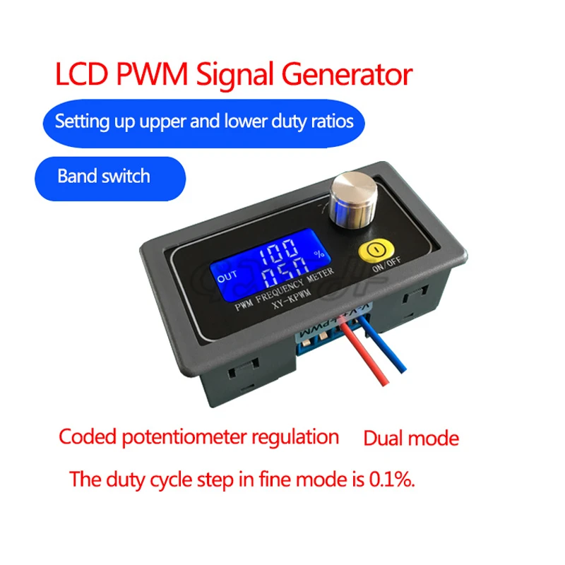 Generator sygnał PWM 1Hz-150KHz cykl pracy częstotliwości impulsów regulowany moduł wyświetlaczu LCD