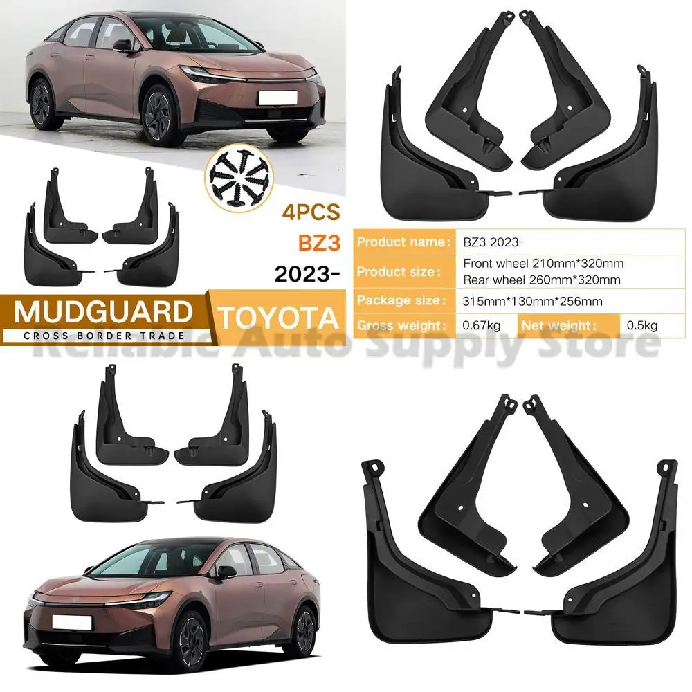 

For Toyota BZ3 2023 Mudguard Trim Front and Rear Car Accessories High Quality Durable OEM Style Popular Choice Reliable Supplier