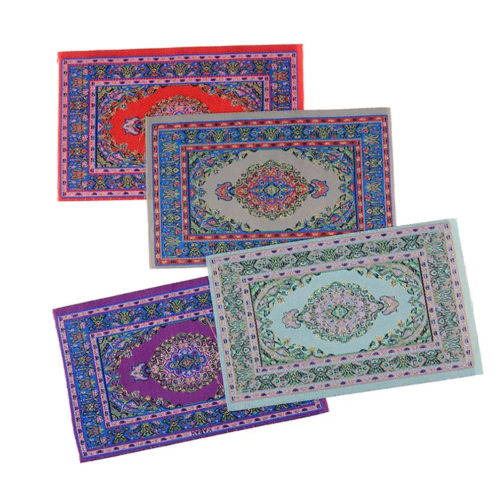 Multi-colored Floor Coverings  Furniture Dollhouse Carpet Miniature Woven Rug  Accessories Eyes Of Persia