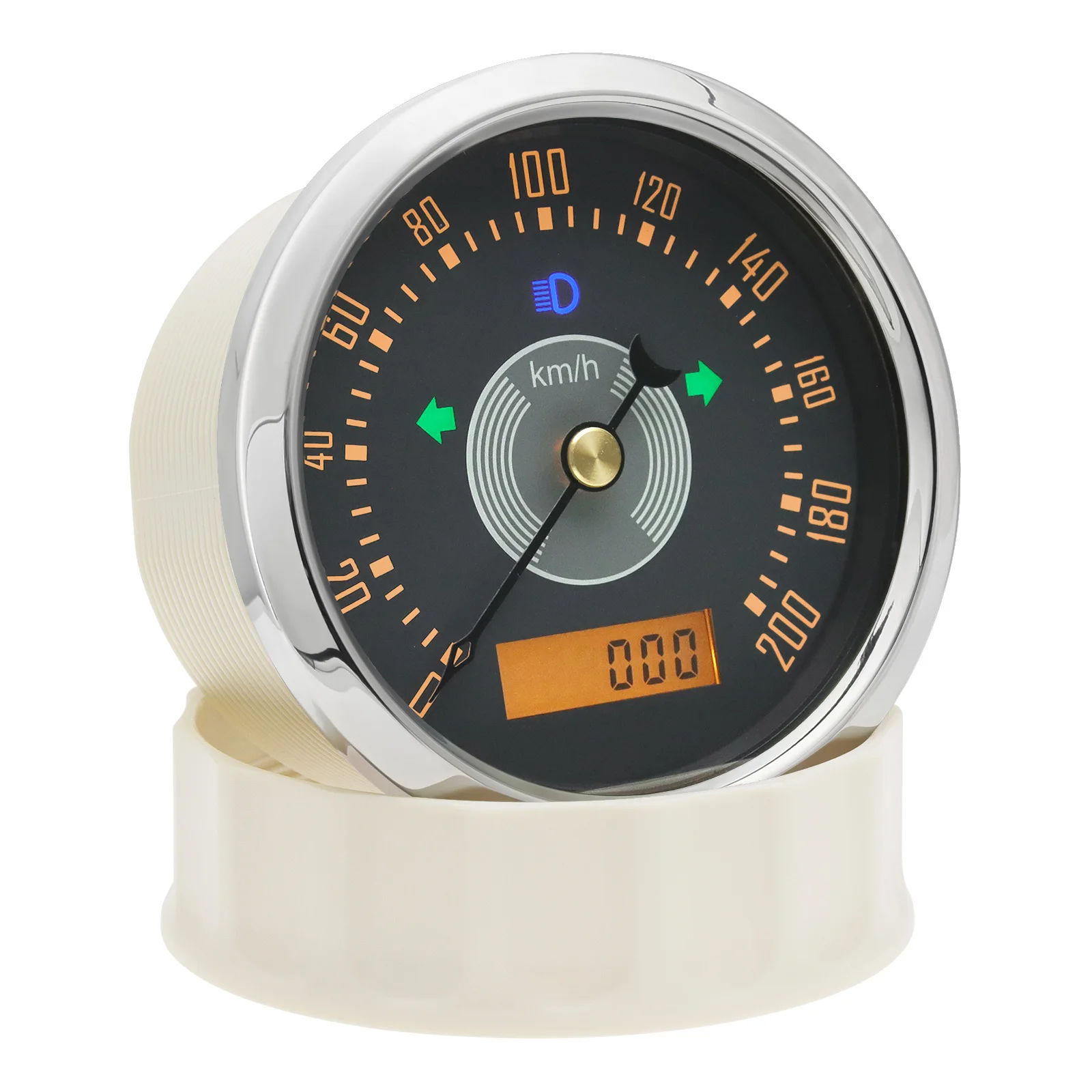 85MM GPS Speedometer With GPS Antenna 160km/h 200km/h 220km/h 160MPH 220MPH Retro Auto Gauge for 12V 24V Car Boat Marine Custom