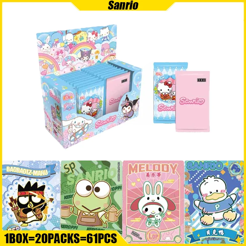 

Mengka 1-5 Sanrio Cards Kuromi Party Series Anime Collection Card Mistery Box Board Games Toys Birthday Gifts for Boys and Girls