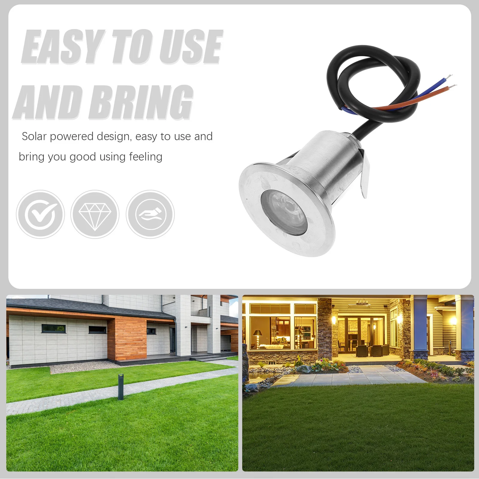 

Low Voltage LED Recessed Stair Light Mini Waterproof Outdoor Underground Lamp Safe Garden Lighting LED Stair Lights Outdoor