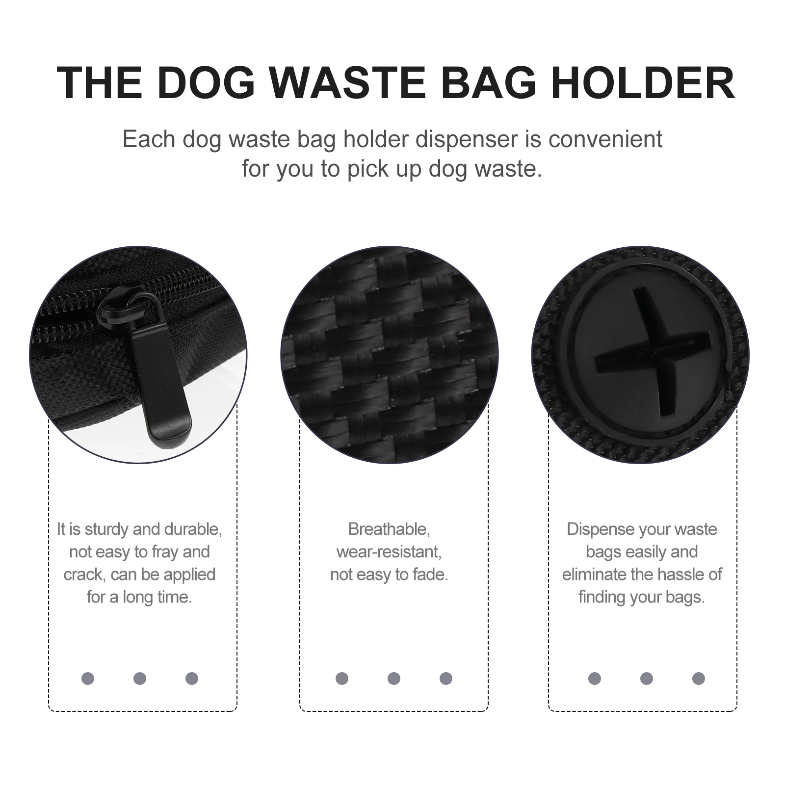 

Pocket Pet Portable Waist Bag Travel Waste Pouch Oxford Cloth Dog Poop Carrier Holder