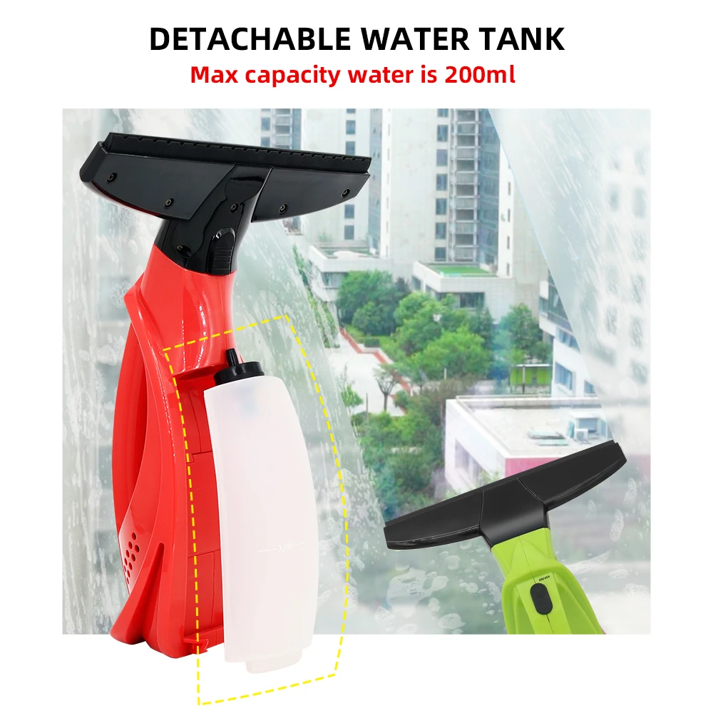 Wireless Electric Window Tiles Cleaner Electric Window Vacuum Cleaner Electric Glass Squeegee Electric Water Suction Squeegee