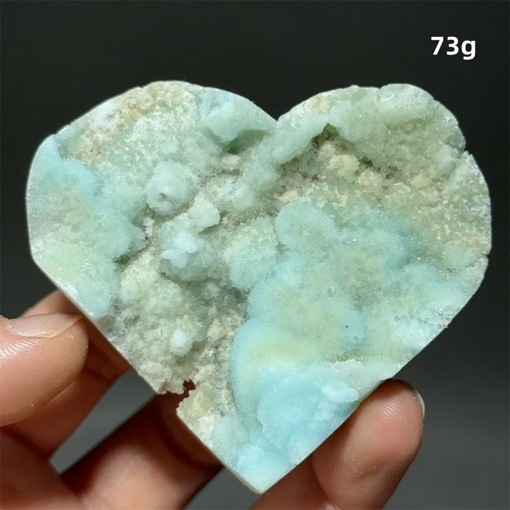 Natural Heteropolar Mineral Heart-Shaped Ornaments Mineral Quartz Crafts Home Decoration Love Gift Energy Healing Meditation