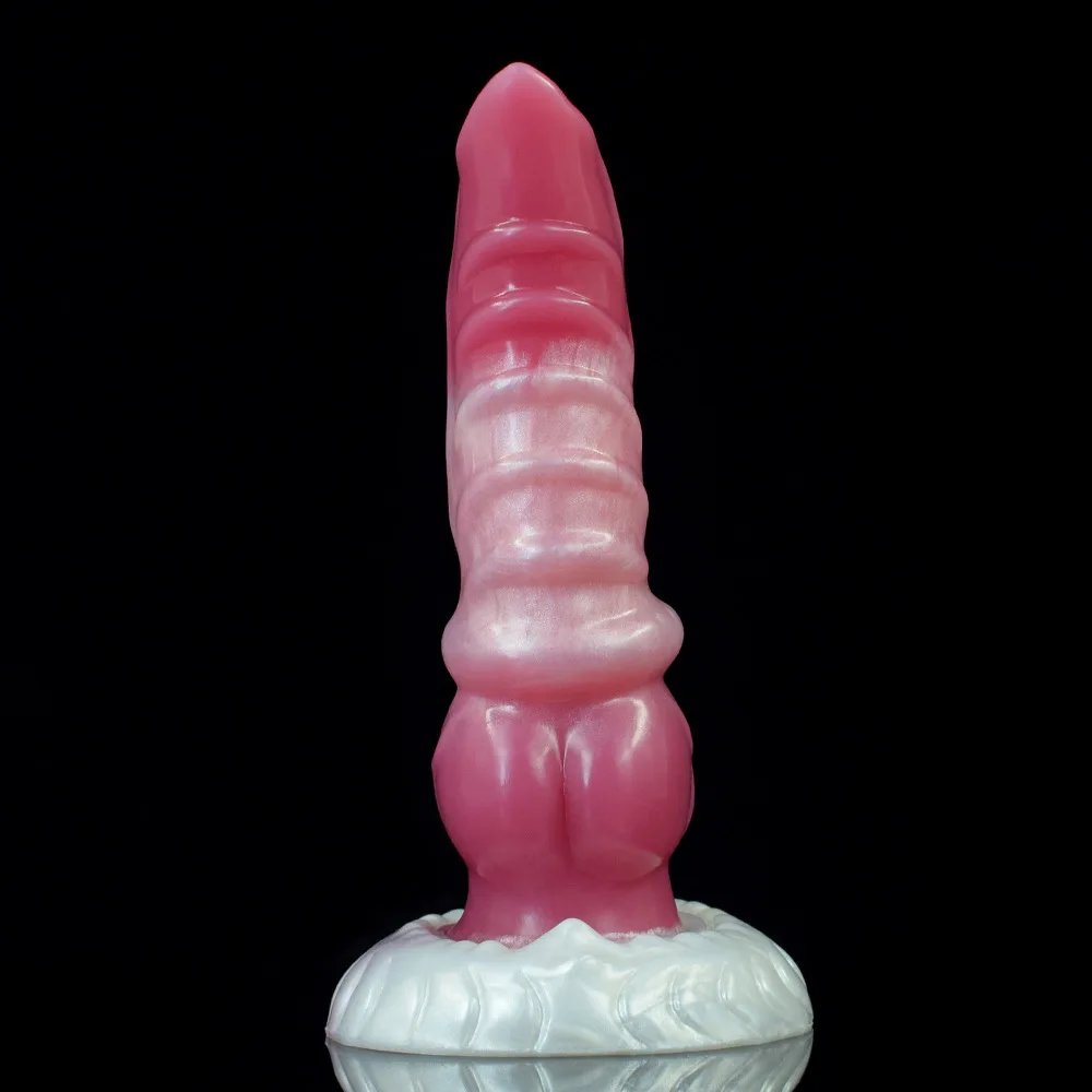 9 Inch Huge Anal Dildo with Powerful Suction Cup Hands-Free Liquid Silicone Realistic G-Spot Dragon Dildo Prostate Adult Sex Toy