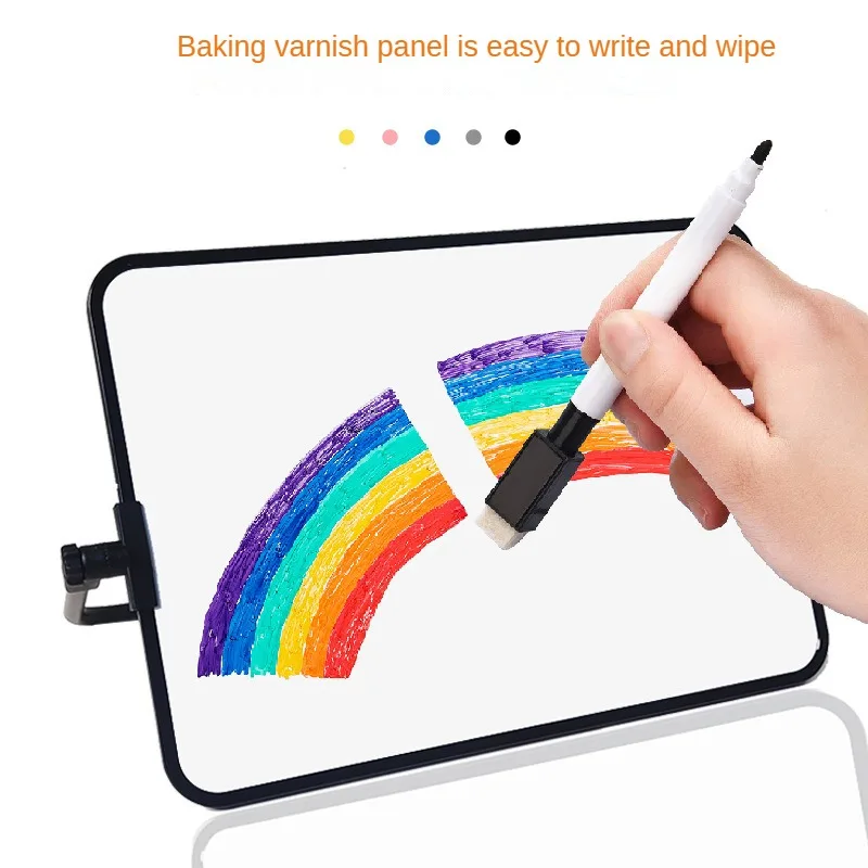 سبورة بيضاء مغناطيسية مزدوجة الجوانب للأطفال والكبار، حامل قابل للإزالة، علامات قابلة للمسح، لوحة كتابة تعليمية منزلية #3