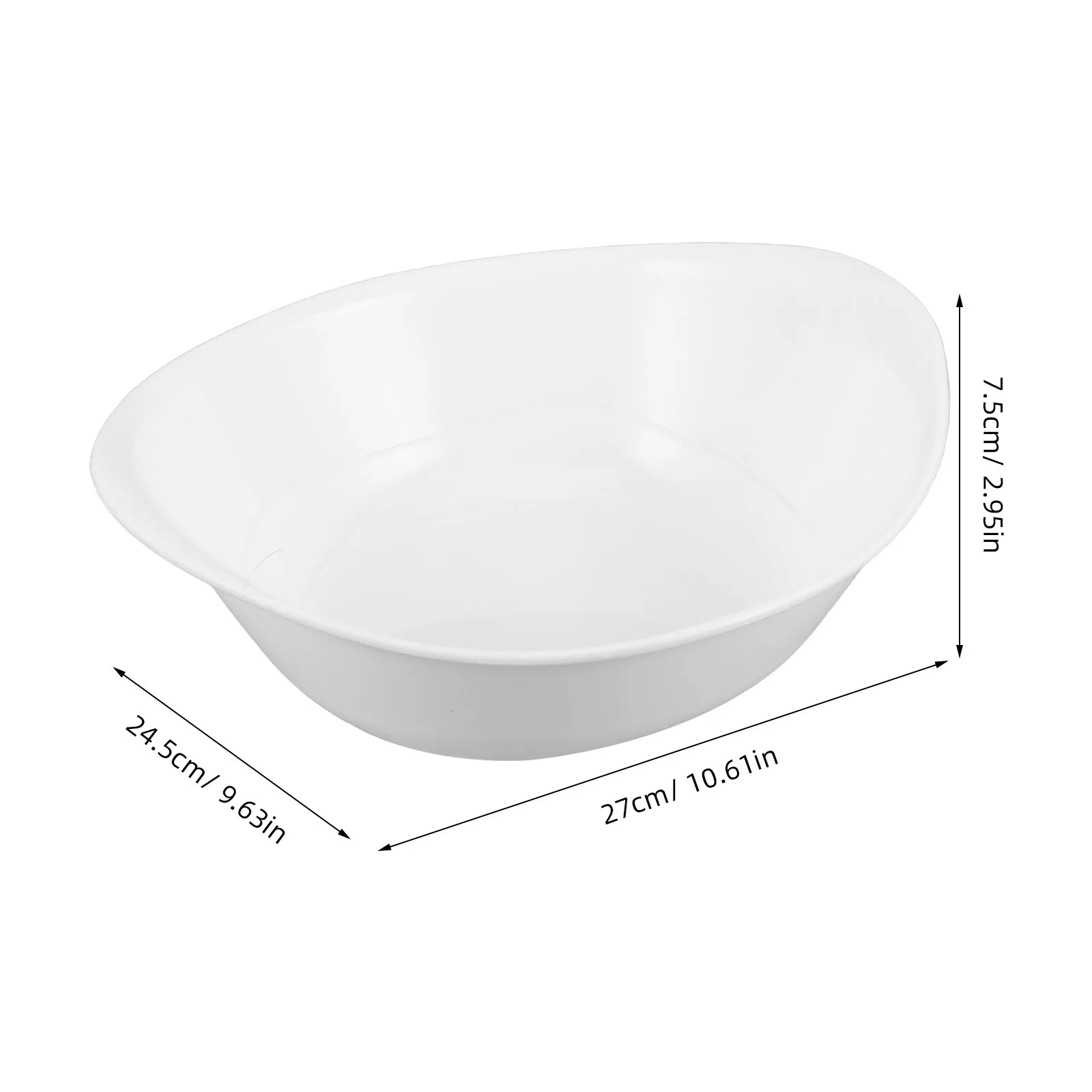 Plastic Wash Basin Portable Oval Face Washing Tub Compact Stackable For Travel Camping Bathroom Cleaning Storage