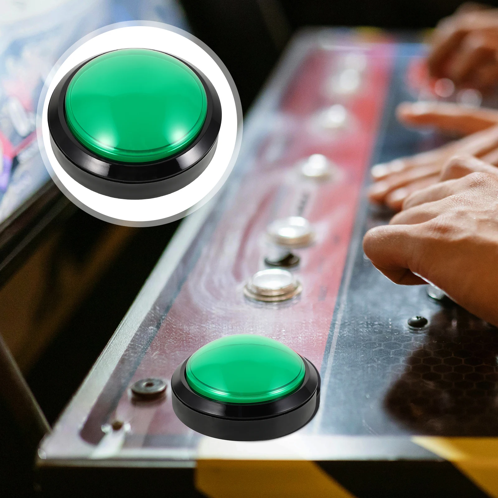 

Convex Cabinet Console Push Button Illuminated Game Machine Led for Gaming Keyboard Red Switch Buttons