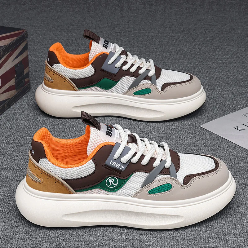 

Новинка 2023, мужская обувь, универсальная сетчатая повседневная обувь, дезодорирующая обувь с мягкой подошвой, Мужские дышащие кроссовки для весны и осени