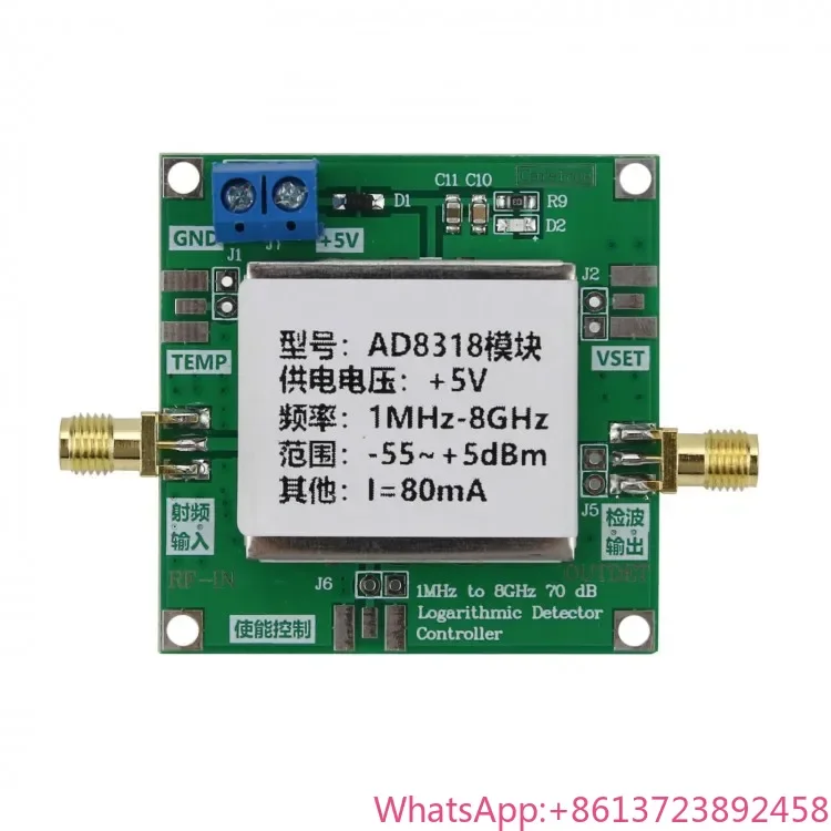 

AD8318 1-8000MHz Module Power Detector Logarithmic Detection Meter