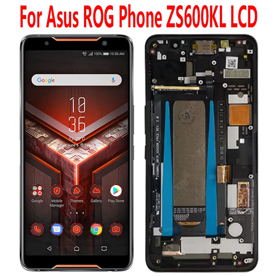 

6.0'' Original For Asus ROG Phone ZS600KL LCD Display Screen Touch Panel Digitizer Replacement Parts For Asus ROG ZS600KL