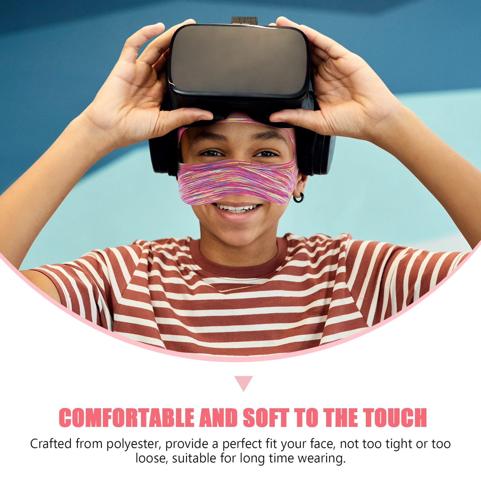 

Vr Eye Mask Cover Elastic Sweat Band Breathable Absorbent Face Padding for Vr Headset Virtual Reality Accessory