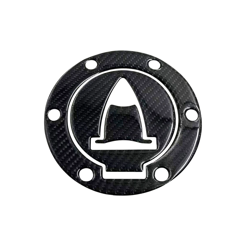 KTM Carbon Fiber Gas Cap Sticker - close-up view