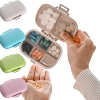 Mini Portable Pills Organizer Case 3 Grids PillBox Tablet Storage Container Weekly Medicine Pill's Box Pill Case Drug Dispense