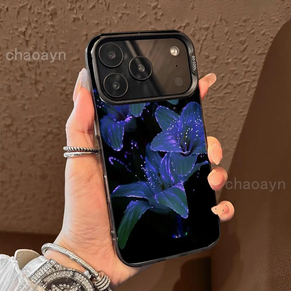 

Flower pattern Phone Case case for iPhone17 16 15 14 13 12 11 Pro/ Max/Plus shock-proof rear cover anti-fingerprint