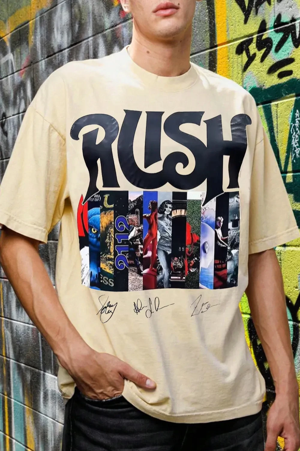 2026 Rush Band TShirt Mens Womens Cotton Tees Summer Casual Short
