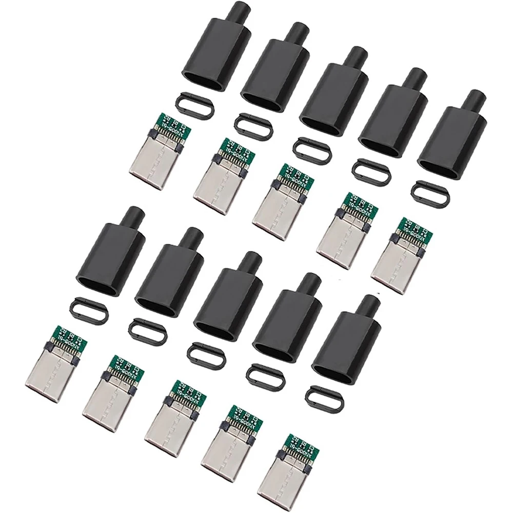 5/10 sets USB 3.1 Type C Connector Stekker DIY Soldeer USB C Mannelijke Adapter Kabel voor DIY datalijn Interface Mannelijke Socket