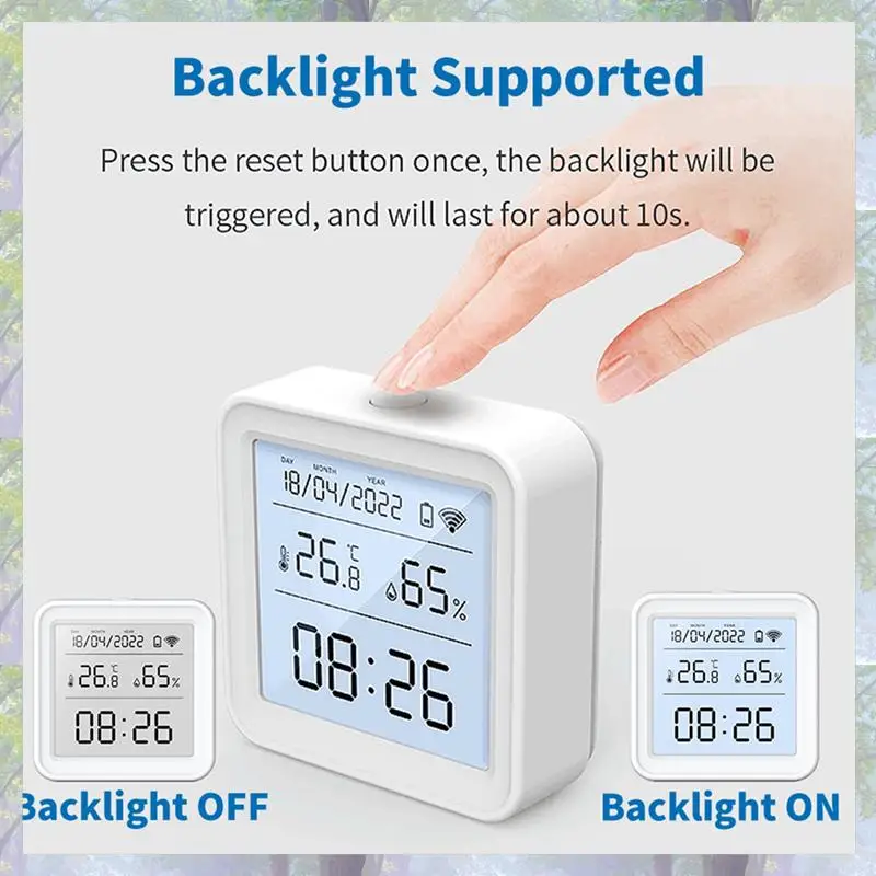

T82C Лидер продаж-2X Tuya WIFI датчик температуры и влажности Крытый гигрометр термометр детектор Smart Life дистанционное управление