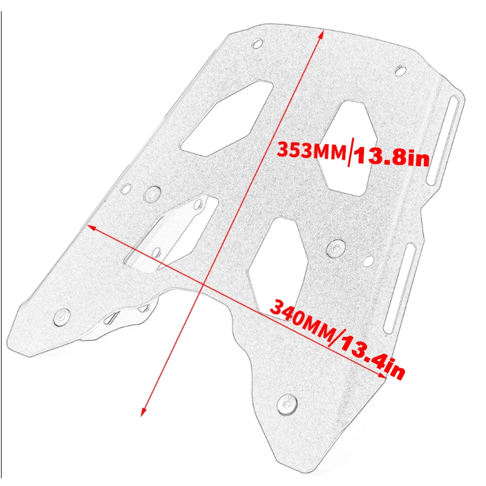 Rear Enlargement Tail Rack Modified Suitcase Luggage Carrier Board Shelf Bracket For Kawasaki Versys650 15-23 Motorcycle Parts