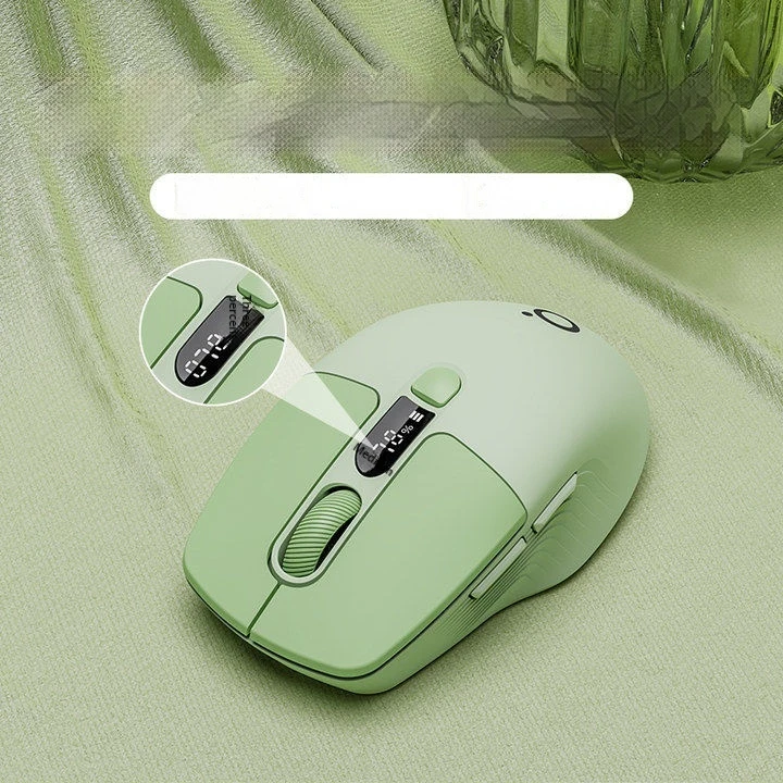 Wlmouse Wireless Bluetooth Mouse Screen Display Battery Rechargeable Laptop Mini Computer Office Ipad Universal Office Silent