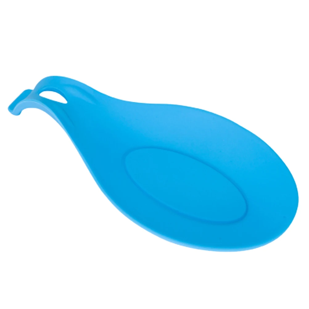

2pcs Silicone Spoon Rest Heat Resistant Non Stick Kitchen Utensil Holder Spatula Rest For Stovetop Microwave Freezer Safe 482°F