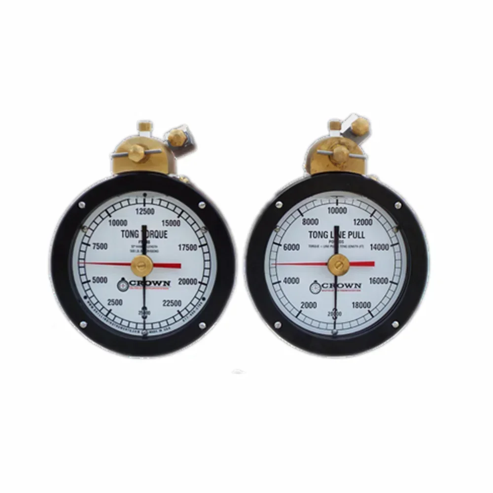 

Pressure Gauge Tong Torque & Tong Line Pull Gauges