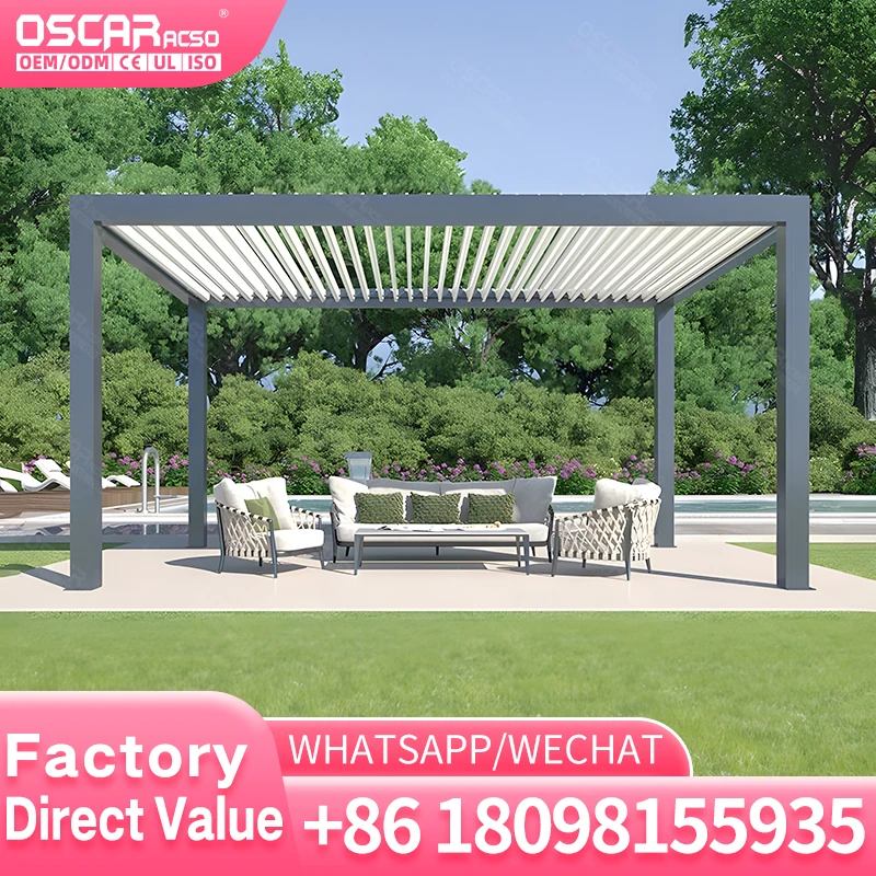 Customizable Aluminum Alloy Pergola for Outdoor Spaces in America