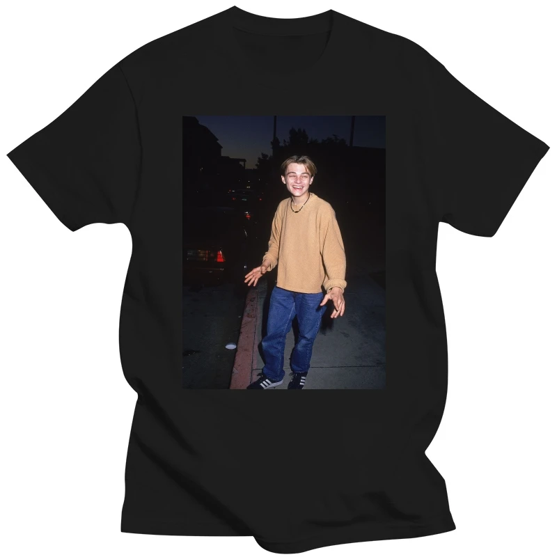 Men tshirt young leonardo dicaprio Unisex T Shirt women T-Shirt tees top