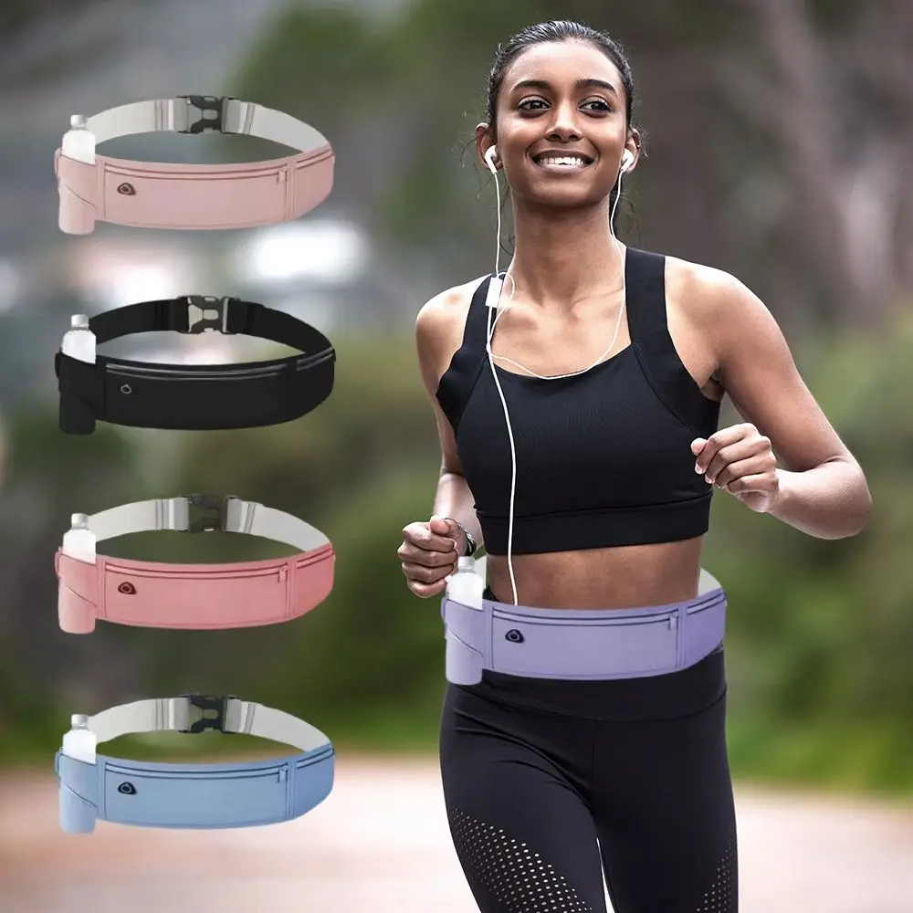 Outdoor Waterproof Invisible Running Waist bag Sports Fanny Pack Men Women  Black Gym Bags Phone Accessories Backpack