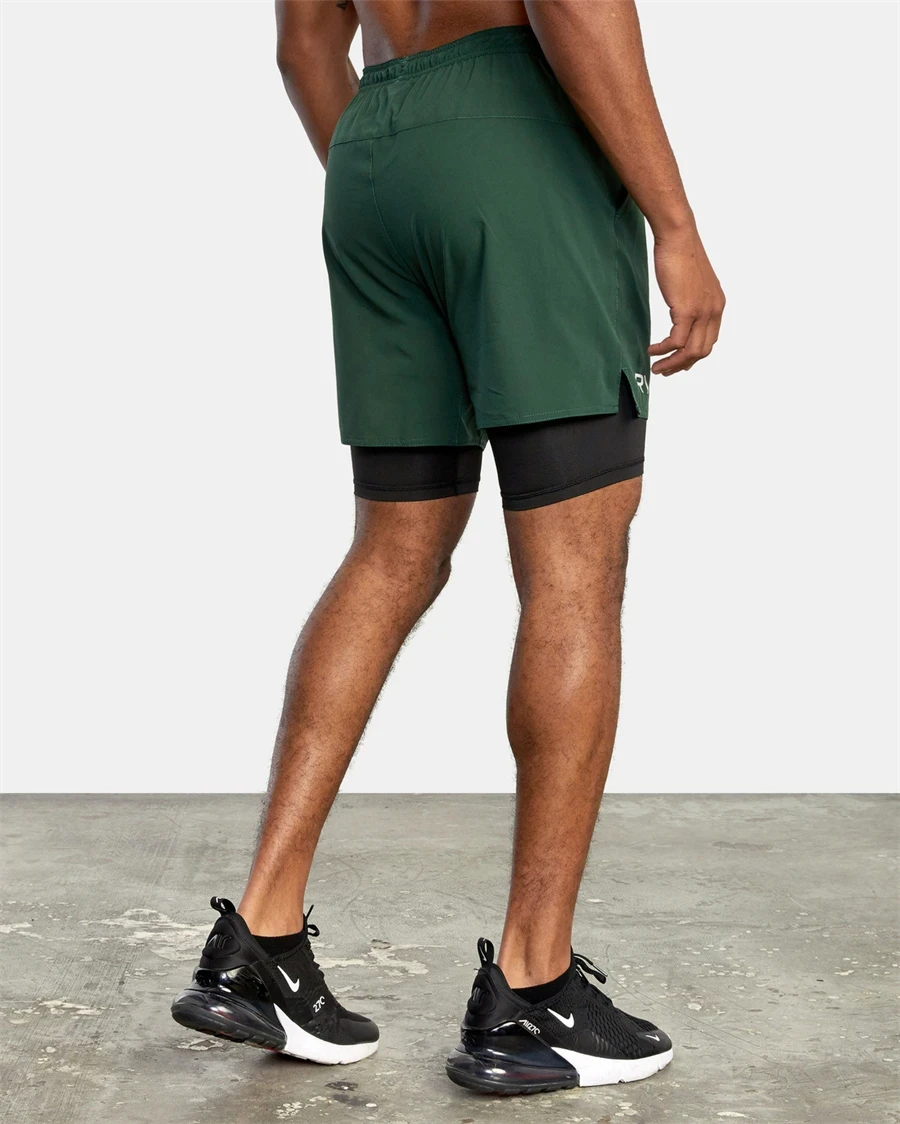 Short de Fitness pour hommes, entraînement, sport, Jogging, Fitness, tissé, séchage rapide, nouveau short de sport 2 en 1 Double couche, Fitness, course à pied